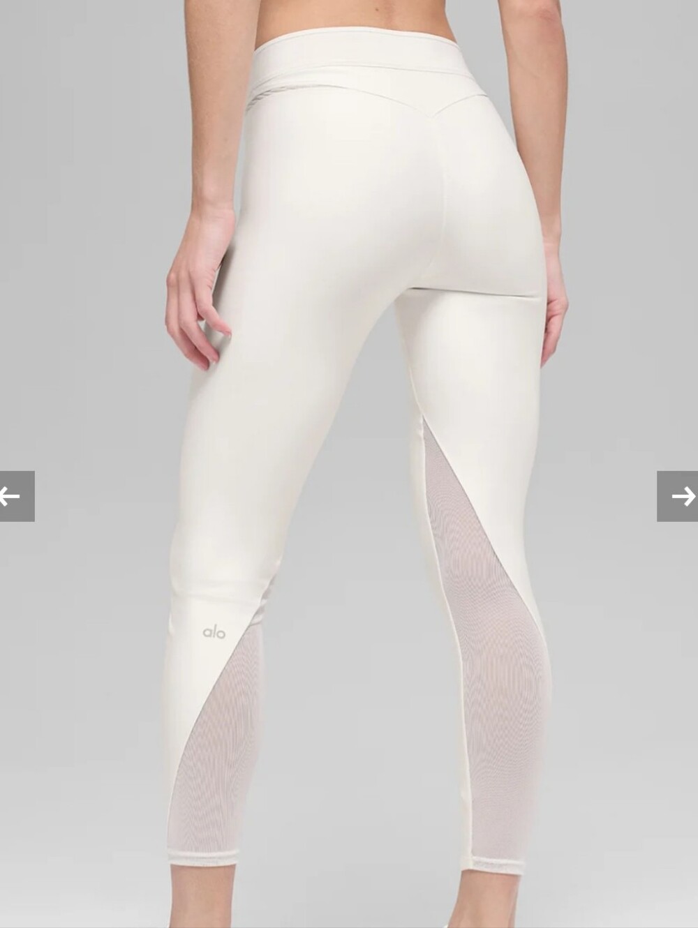 ALO Airlift High-Waist 7/8 Rebel Legging Ivory NWT - Picture 2 of 8